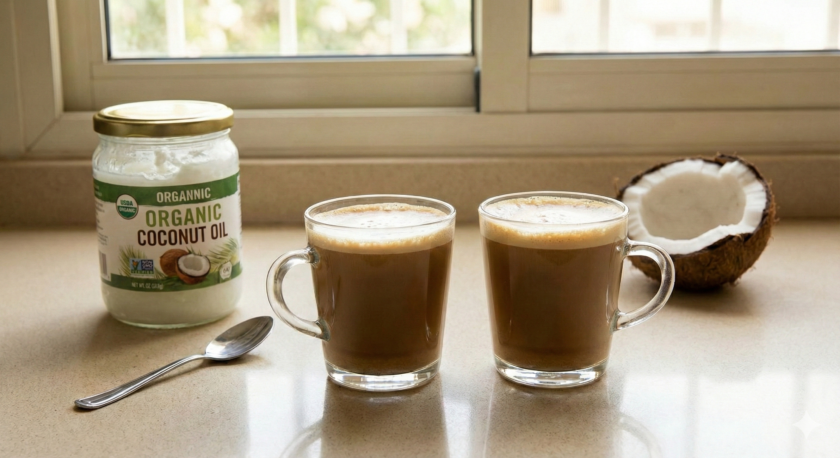 القهوة العلاجية بزيت جوز الهند: فوائد محتملة وأخطاء شائعة في التحضير