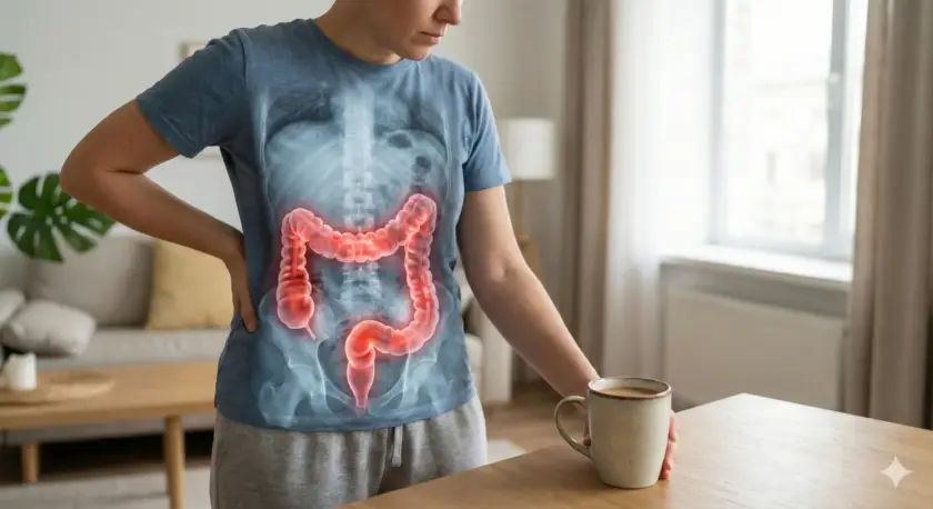 القهوة والقولون العصبي: كيف تختار قهوة تقلّل المغص والانتفاخ؟