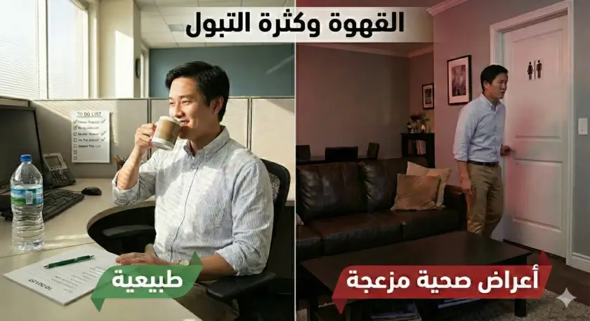 القهوة وكثرة التبول: متى تكون طبيعية ومتى تتحوّل لأعراض صحية مزعجة؟